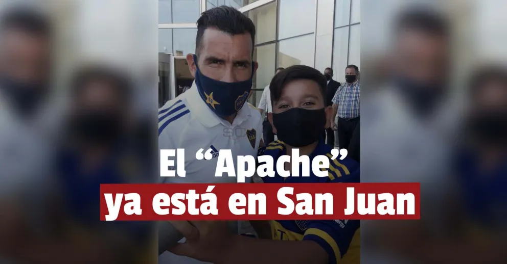 Tévez llegó a San Juan para jugar la final