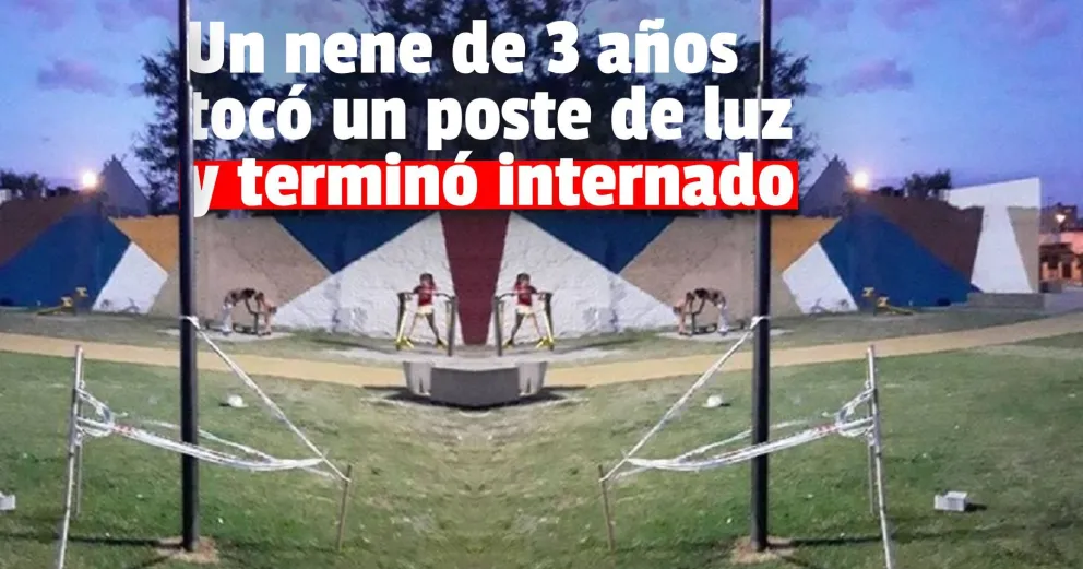 Un nene de tres años sufrió una fuerte descarga eléctrica