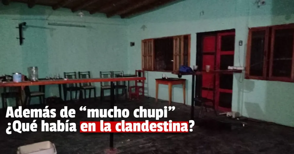 Mirá las fotos y videos de lo que había en la fiesta clandestina