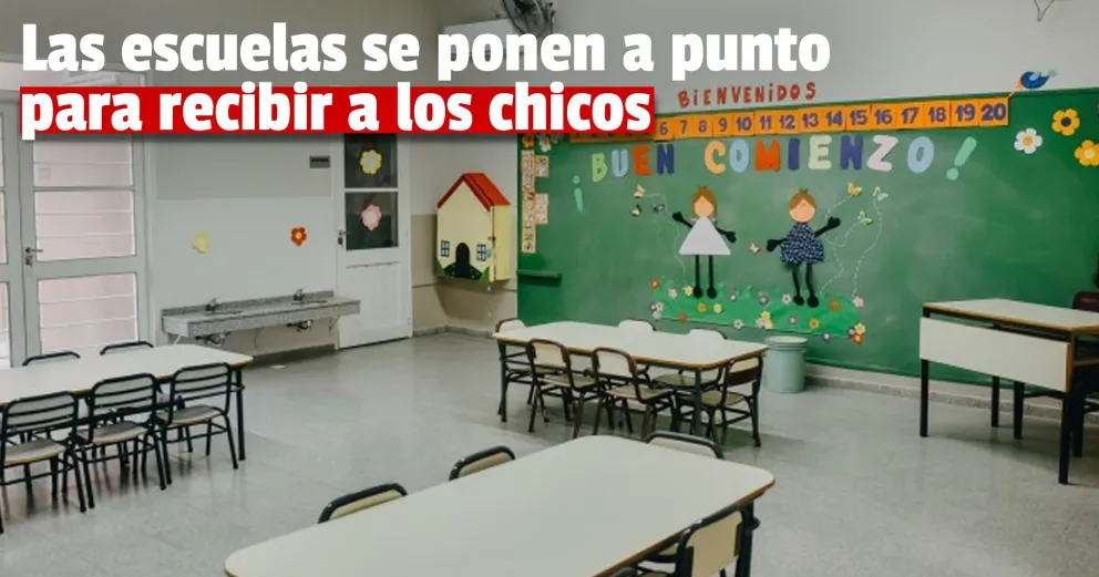 Arrancó el mantenimiento de las escuelas antes del inicio de clases