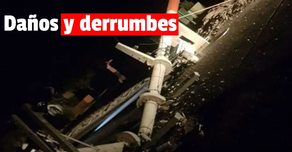 Hubo derrumbes en Pocito, Rawson y Rivadavia