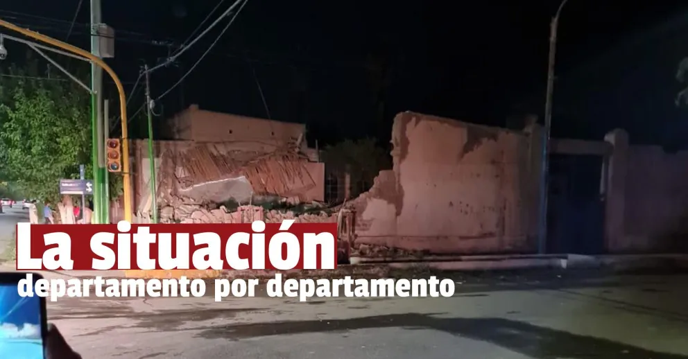 Terremoto en San Juan: la situación departamento por departamento