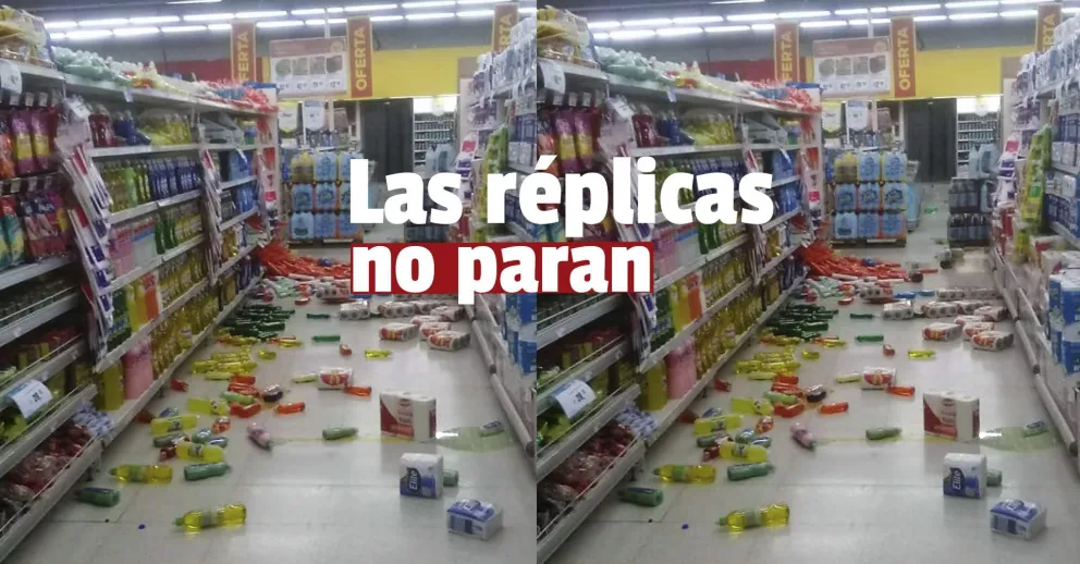 Luego del terremoto hubo al menos 16 réplicas seguidas