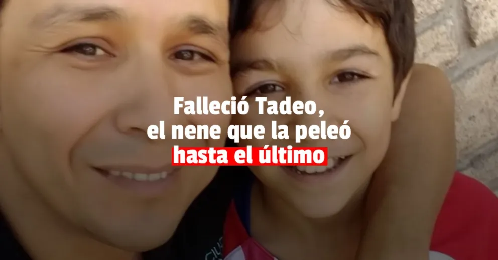 Falleció Tadeo, el nene que conmovió a todos