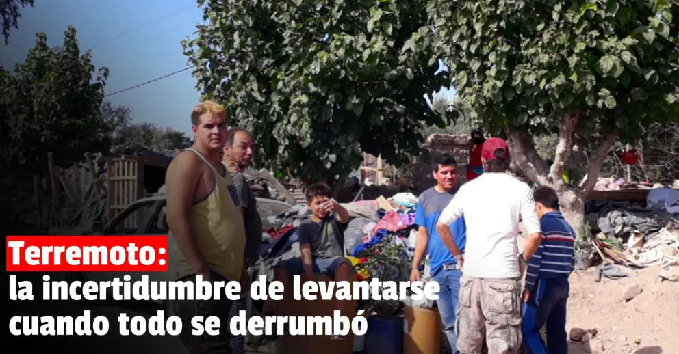 Casas derrumbadas y el dolor de las familias afectadas por el terremoto