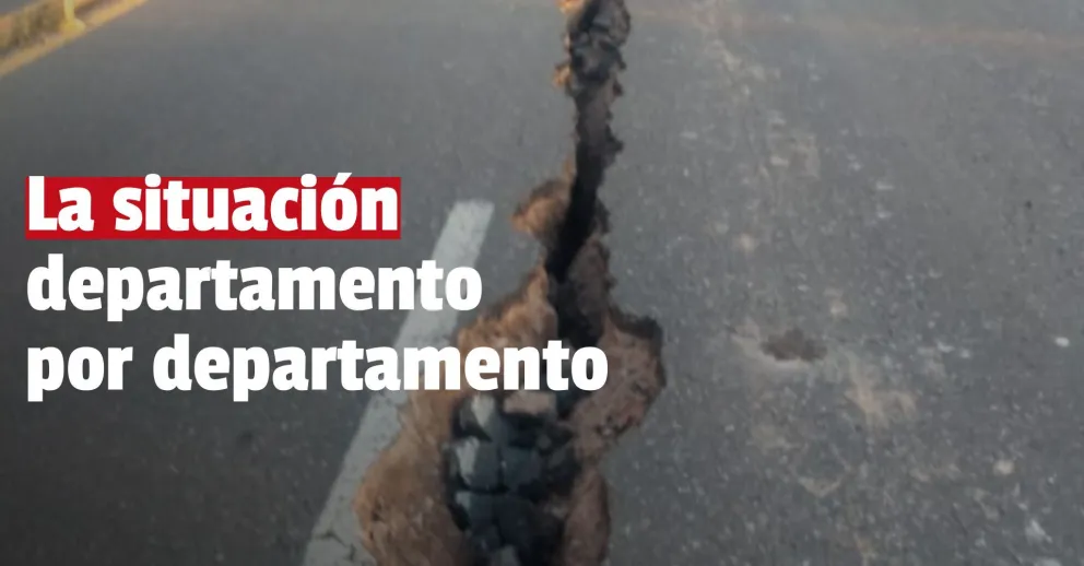 Santa Lucía y Rawson los departamentos más afectados por el terremoto