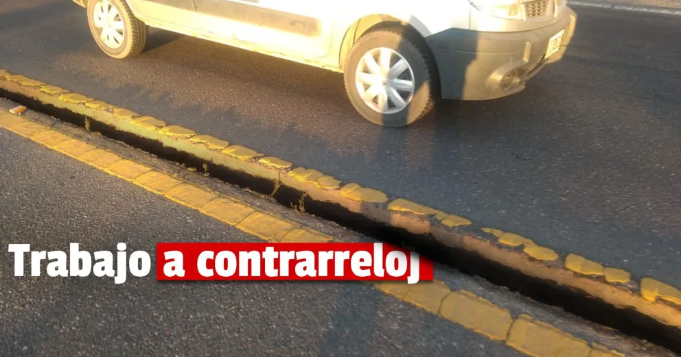 Vialidad Nacional trabaja para reparar los daños en la Ruta Nacional 40 tras el terremoto