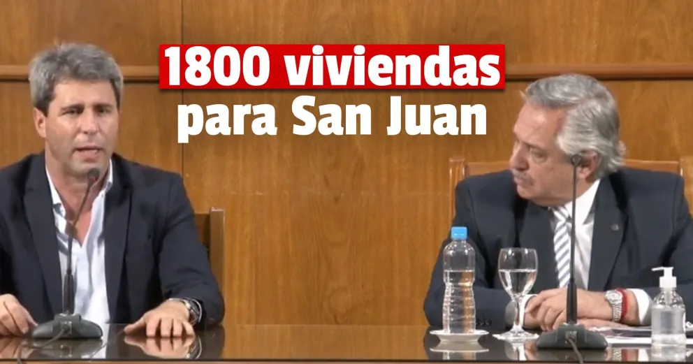 Alberto Fernández anunció la construcción de 1800 viviendas
