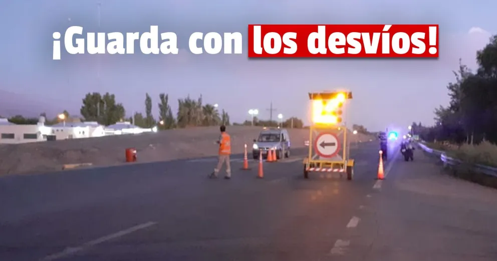 Restituyeron el tránsito en Ruta 40 a la altura de Carpintería