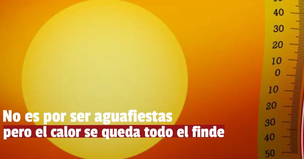 Emiten un alerta meteorológico por altas temperaturas