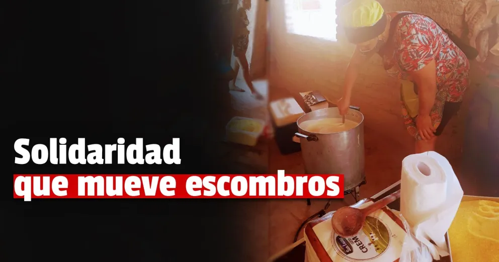 Necesitan ayuda para seguir haciendo viandas para la gente que perdió todo por el terremoto