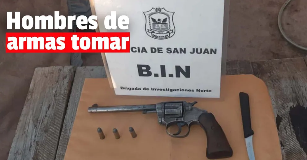 Dos hombres fueron detenidos por tenencia ilegal de armas