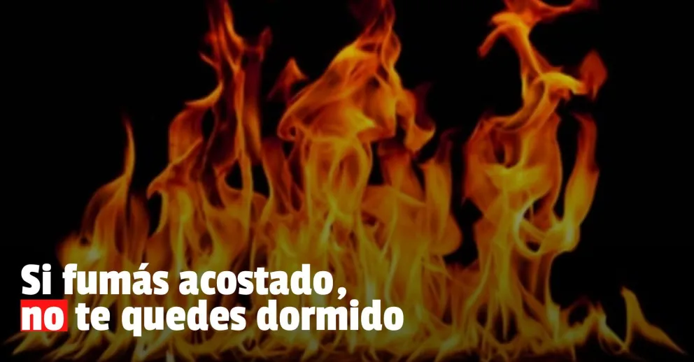Fumaba, se quedó dormido y se le incendio la casa