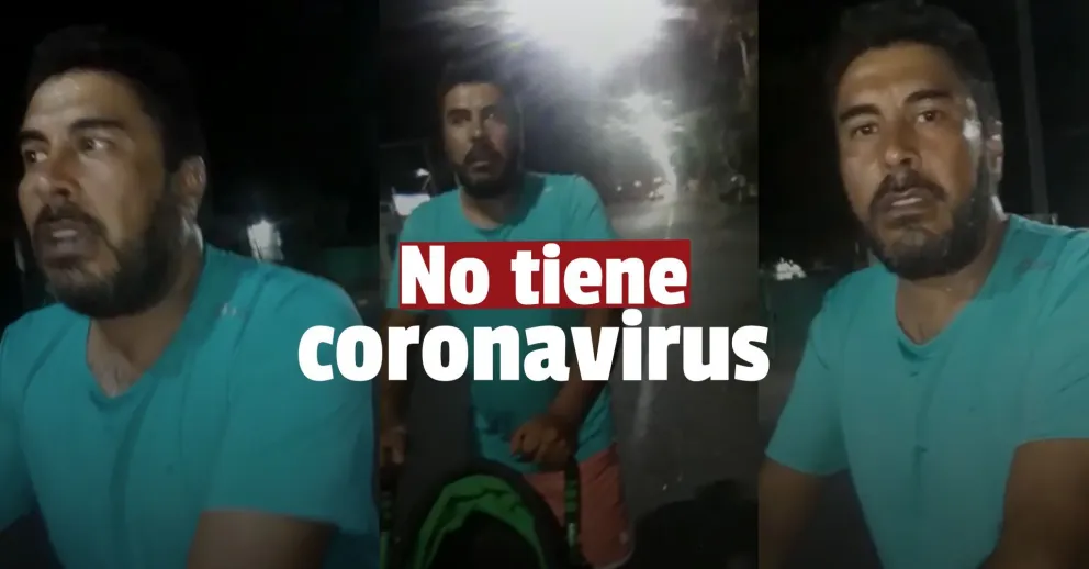 ¿Cuál es la situación del hombre que denunció que no fue asistido y tenía síntomas de COVID?