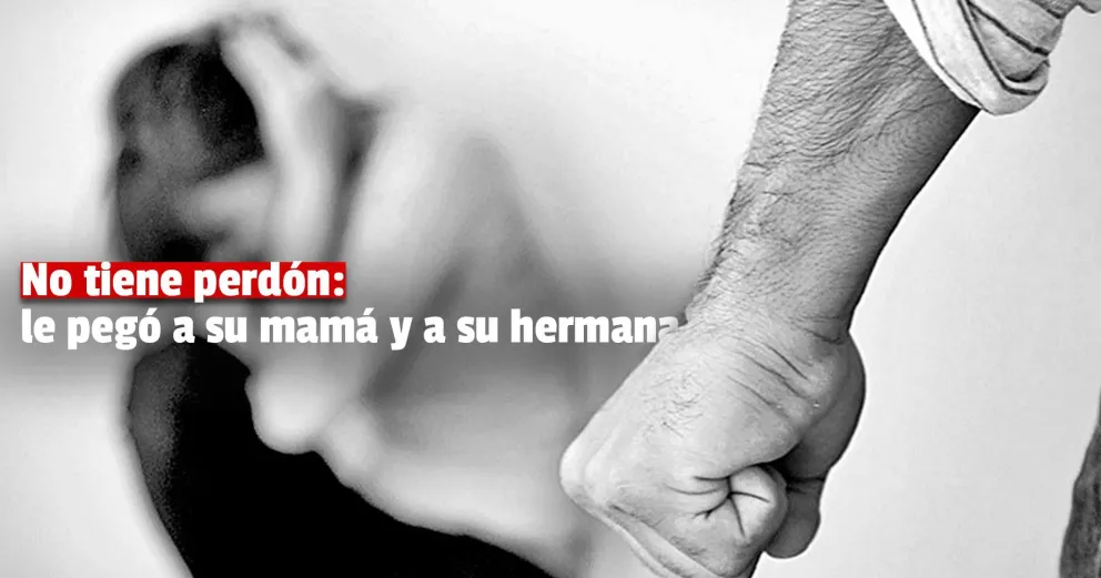 Violento golpeó a su madre y a su hermana