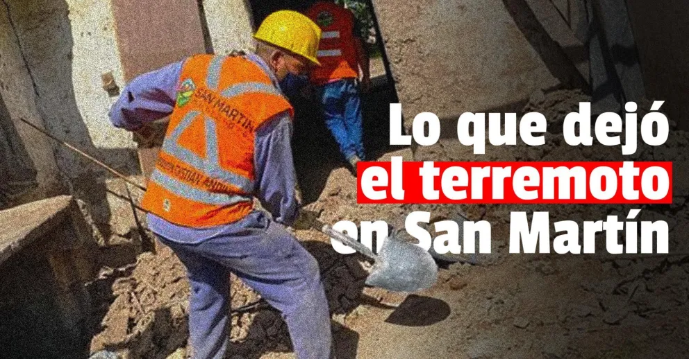 El terremoto afectó a casi 100 familias en el departamento de San Martín