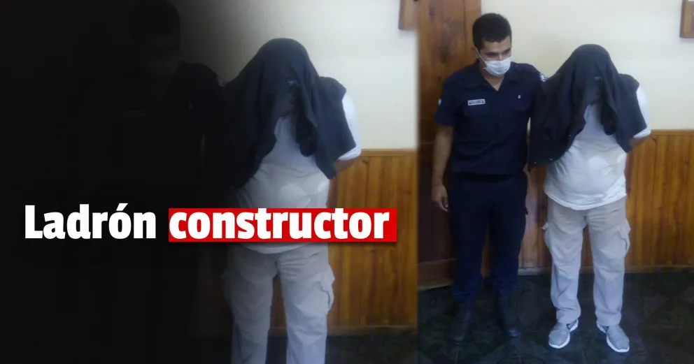 Detuvieron a un hombre por robar elementos de construcción de una casa