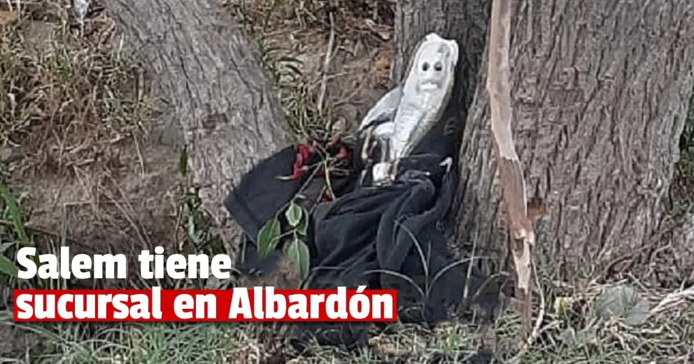 Vecinos de Albardón conmocionados por un ritual de magia negra