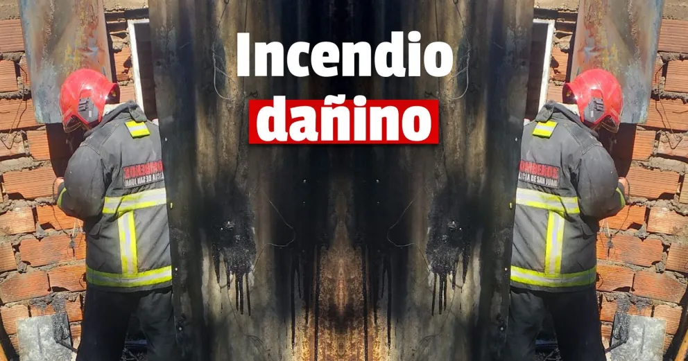 Un problema eléctrico causó un incendio en Pocito