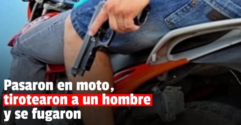 Estaban disparando al aire y casi balean a un hombre