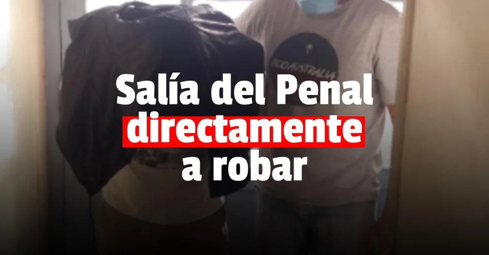 Tenía salidas transitorias, robó y fue detenido