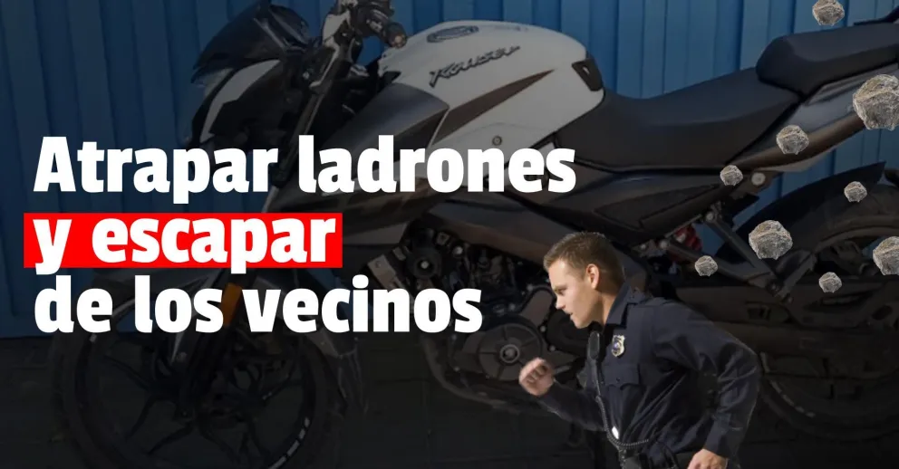 Vecinos apedrearon a la policía que perseguía a ladrones