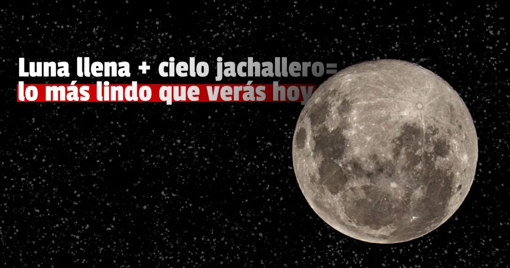 Mirá las increíbles imágenes de la "Luna del lobo" tomadas en Jáchal