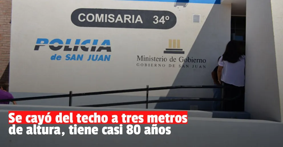 Un hombre de 78 años se cayó del techo de su casa y terminó fracturado