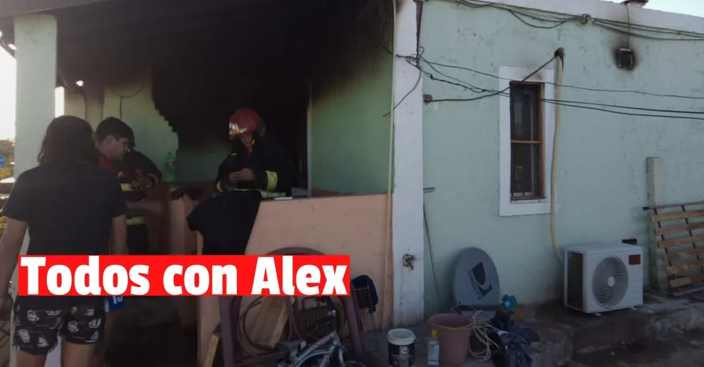 Reunen donaciones para Alexander Vicentela y su familia, perdieron todo en un incendio