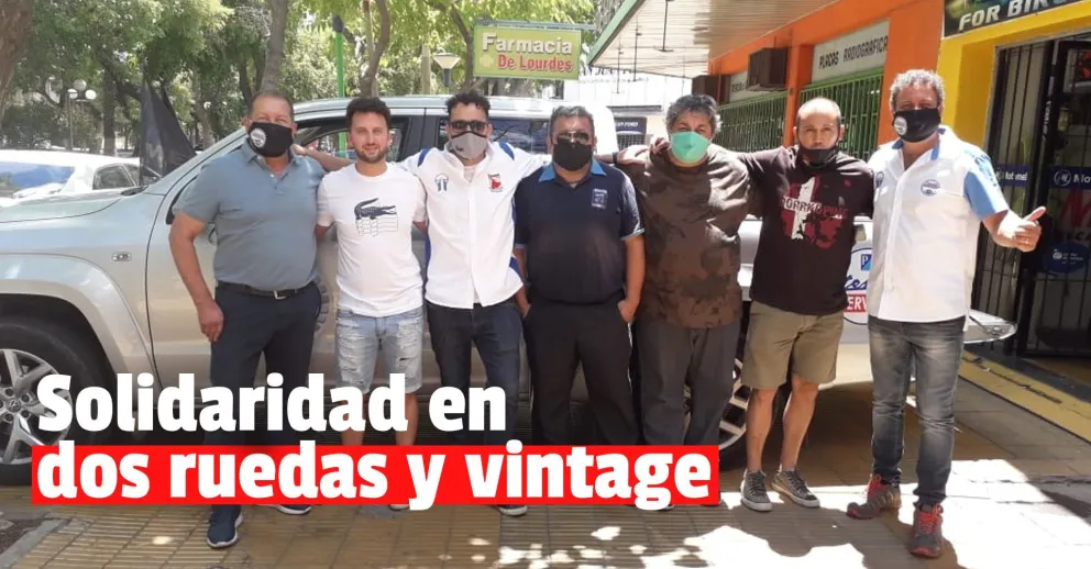 Fanáticos de las Vespa se unieron para ayudar a las víctimas del terremoto en San Juan