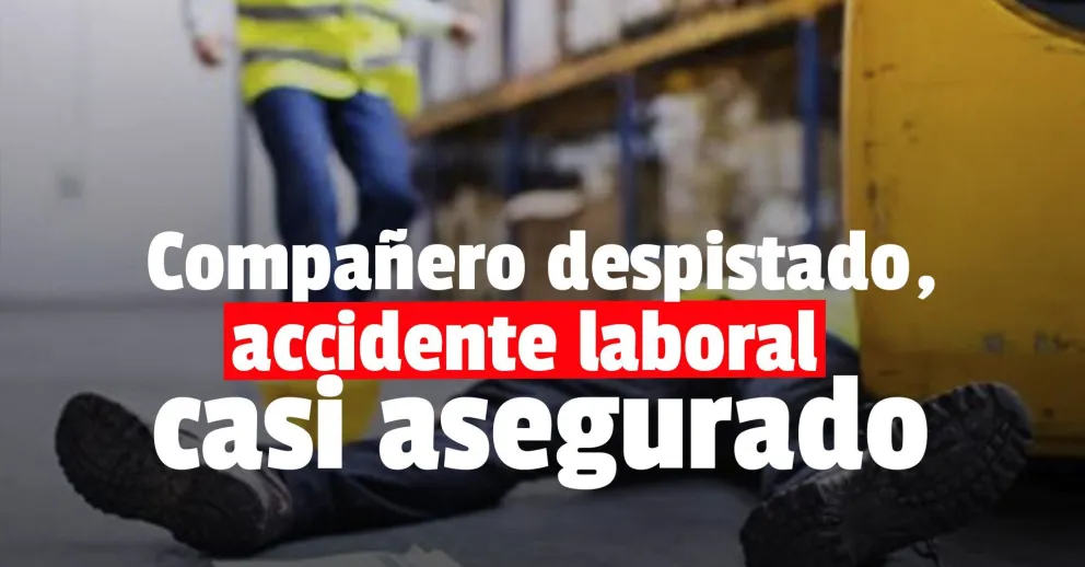 Atropelló a su compañero de trabajo por accidente y lo mandó al hospital