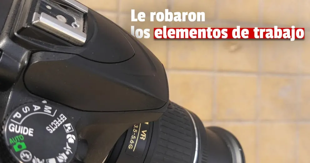 Un periodista sanjuanino sufrió el robo de dos cámaras y pide ayuda para encontrarlas