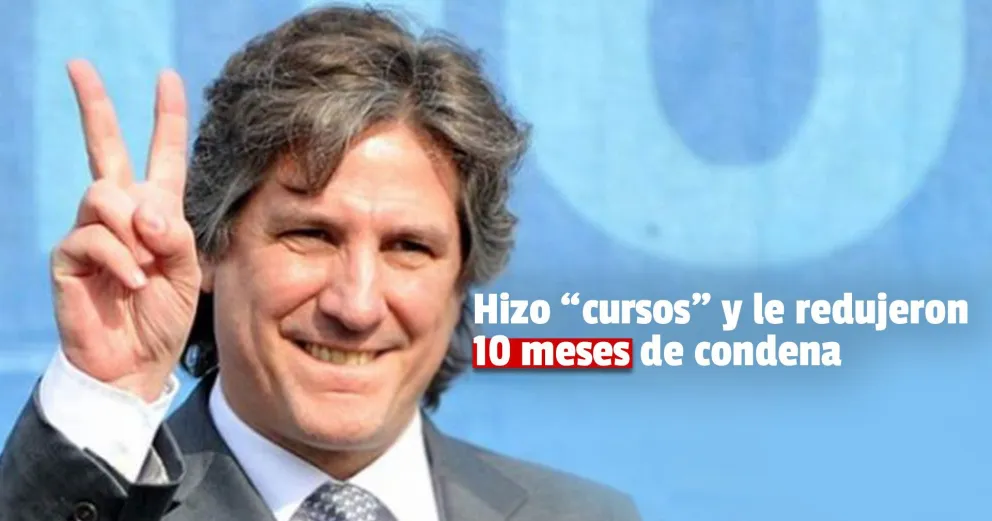 Amado Boudou tuvo una reducción de la condena tras realizar cursos y talleres