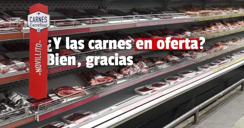 En supermercados todavía no llegan los cortes de carne con descuento