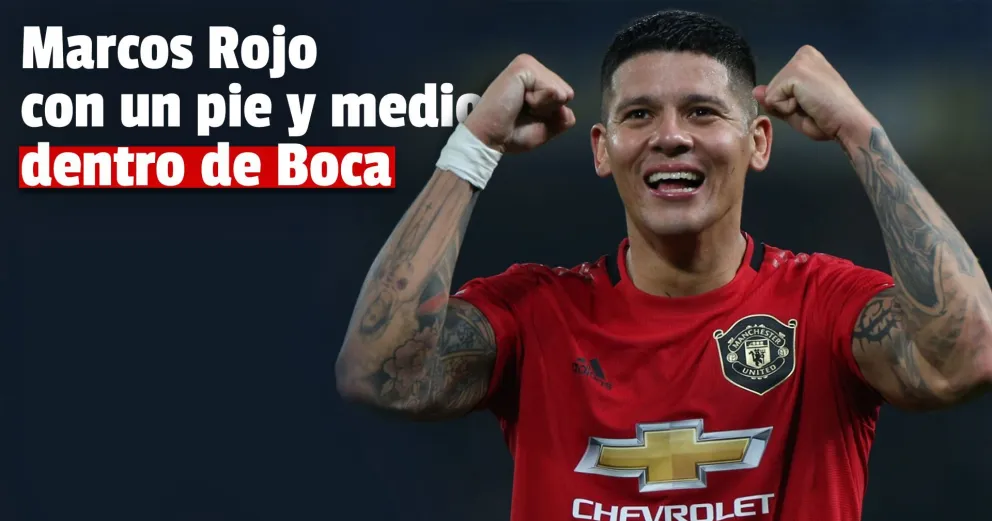 Marcos Rojo se realizó la revisión médica y en la tarde firmará su contrato con Boca
