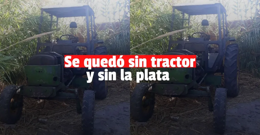 Encontraron el tractor robado, lo compró un hombre que perdió $500.000