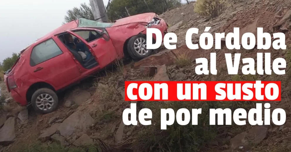 Una familia cordobesa chocó cuando viajaban a Valle Fértil