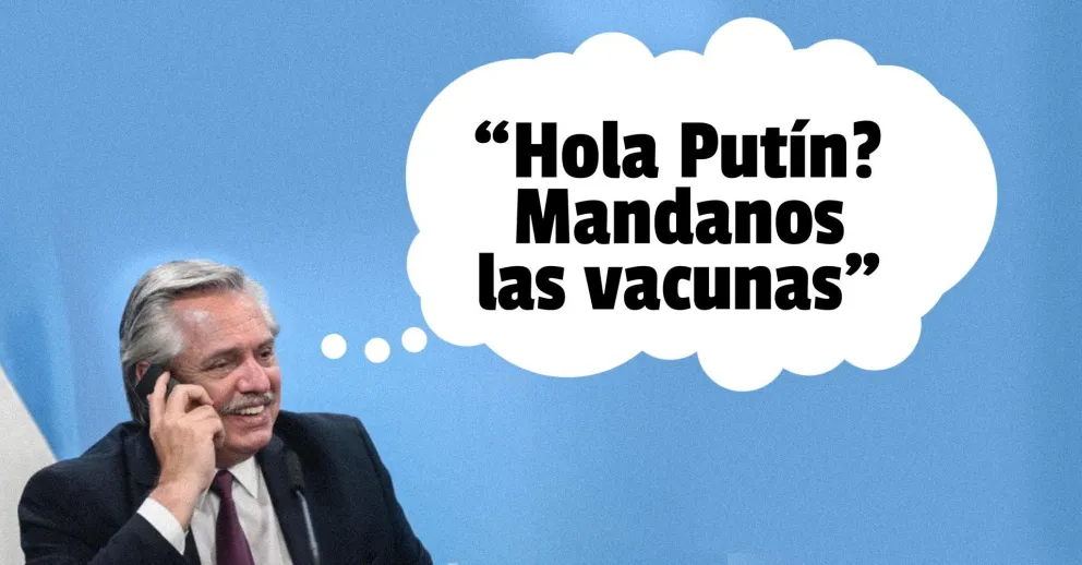 Alberto Fernández le pidió ayuda a Putín para que las vacunas lleguen al país