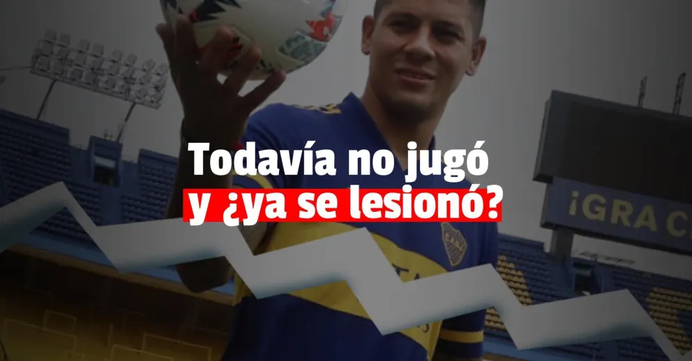 Marcos Rojo tuvo una molestia muscular en su primer entrenamiento en Boca