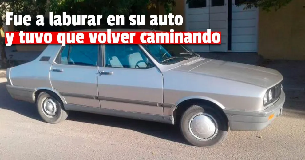 Salió del trabajo y vio que le habían robado el auto
