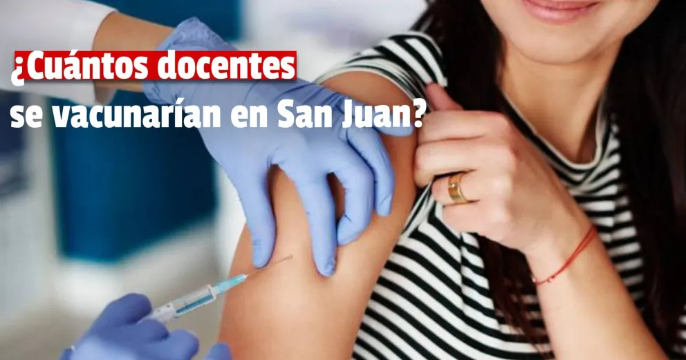 En San Juan, se vacunarían casi 18.000 docentes