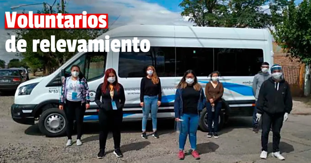 Voluntarios universitarios colaboran con el relevamiento de damnificados en Pocito