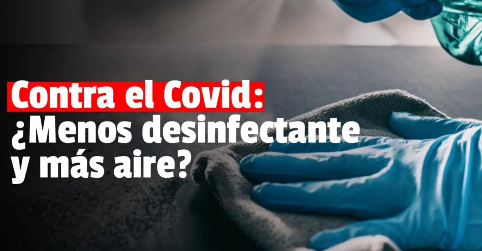 Un artículo científico afirma que el Covid se transmite más por aire que por las superficies