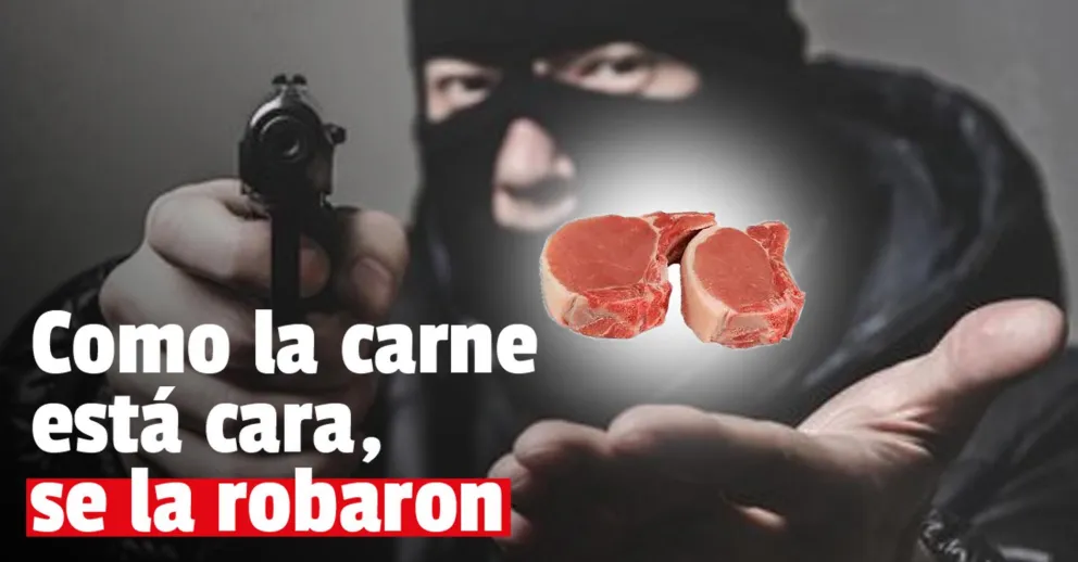 Robaron dos piernas de res de una carnicería