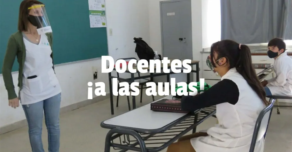 Los docentes vuelven a las aulas el 17 de febrero