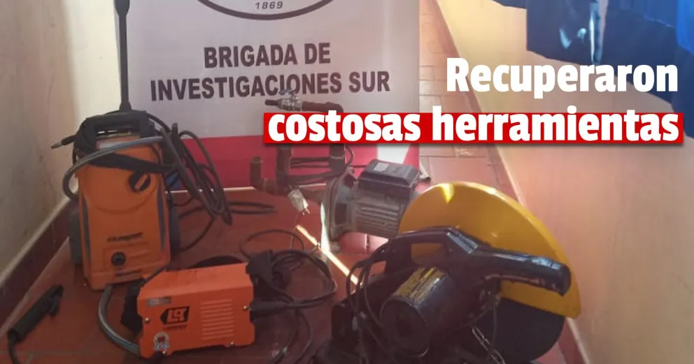 Detuvieron a ladrones que robaron herramientas de una empresa