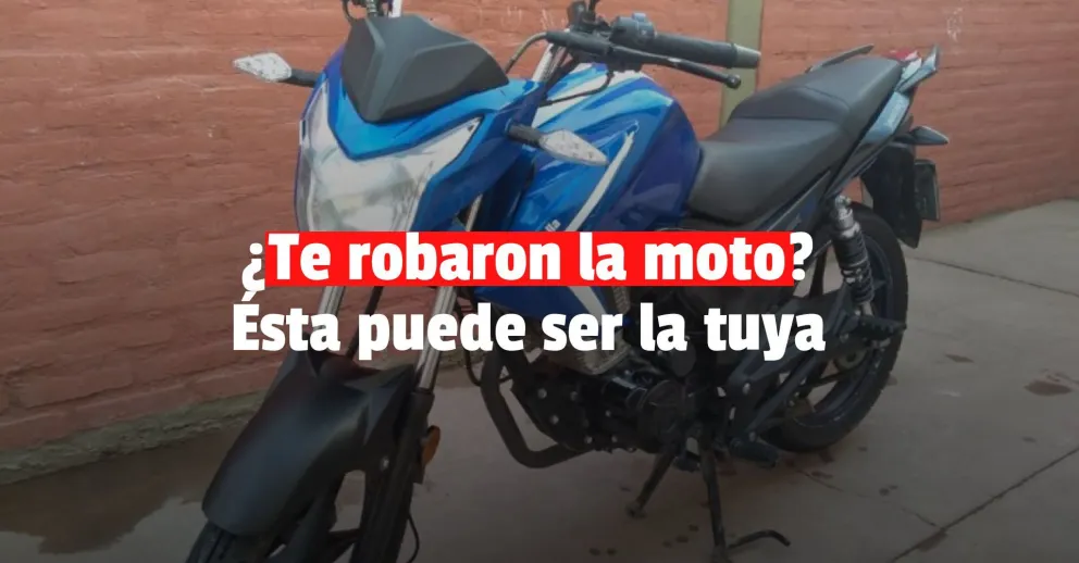 Encontraron una moto abandonada y ahora buscan a su dueño