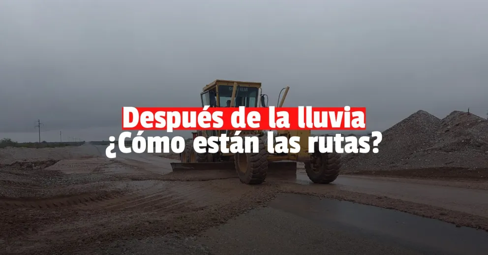 Así están las rutas después de las lluvias