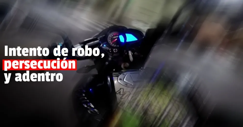Intentaron robar una moto y tras una persecución los detuvieron