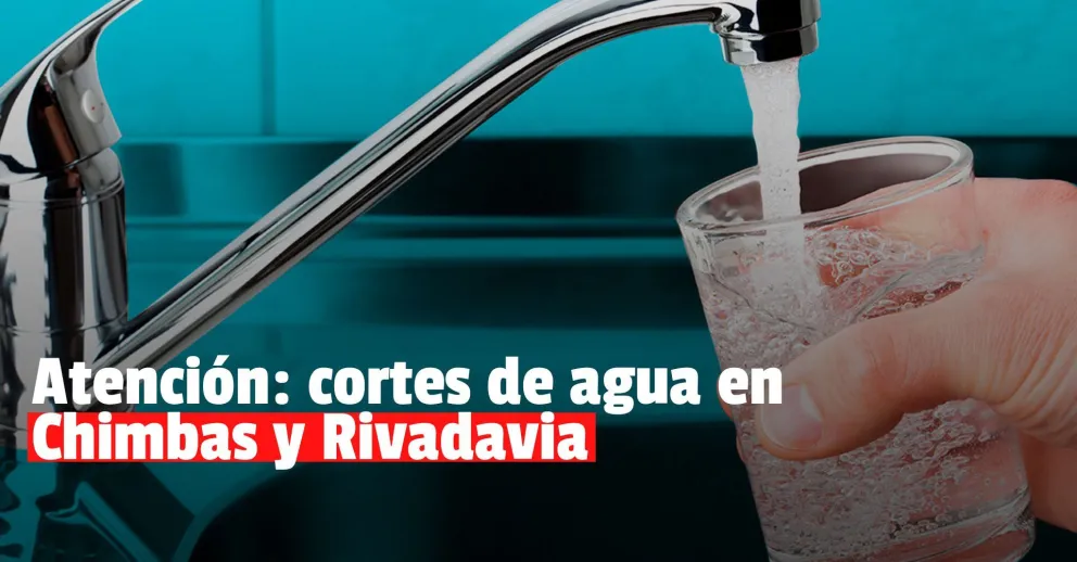 Atención: habrá cortes de agua en Chimbas y Rivadavia